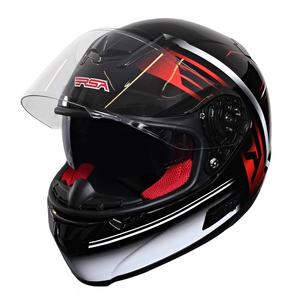 Prilba na motorku RSA SR-01 čierno-červeno-biela výpredaj