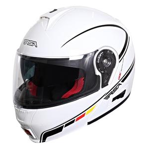 Vyklápací prilba na moto RSA TR-01 bielo-čierna vypredaj výpredaj