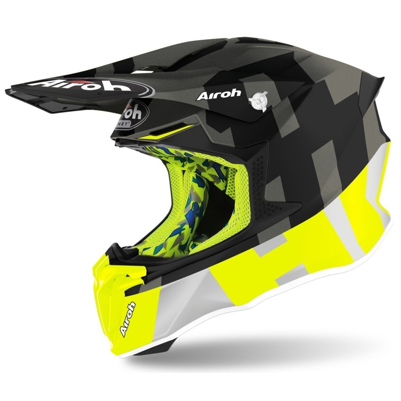 Motokrosová prilba Airoh Twist 2.0 Frame antracitová-fluo žltá