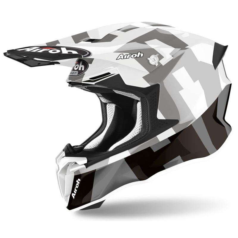 Motokrosová prilba Airoh Twist 2.0 Frame bielo-čierna výpredaj