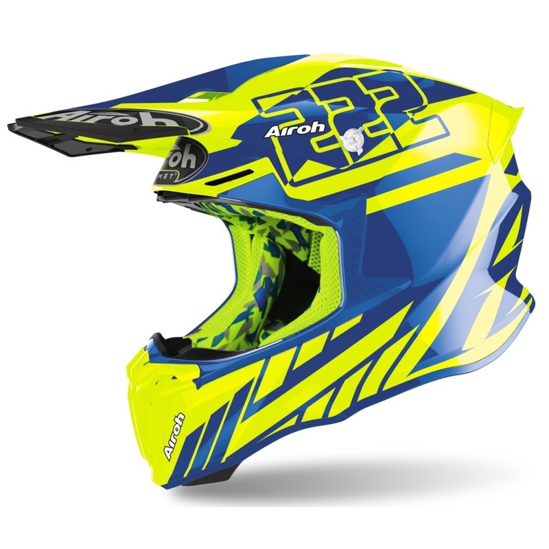 Motokrosová prilba Airoh Twist 2.0 Replica Cairoli 2020 modro-fluo žltá