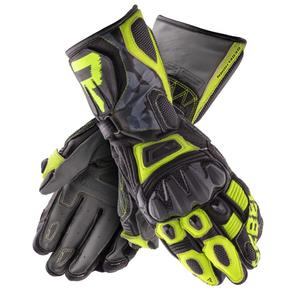 Rukavice na motocykel Rebelhorn Rebel čierno-camo-fluo žlté výpredaj