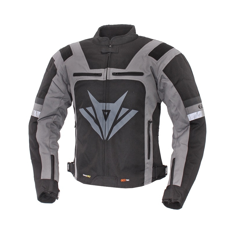 Bunda na moto RSA Gear čierno-šedá výpredaj