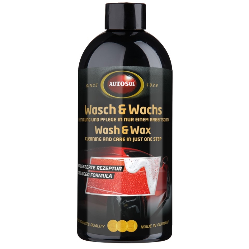 Šampón s voskom Autosol Wash and Wax 500 ml