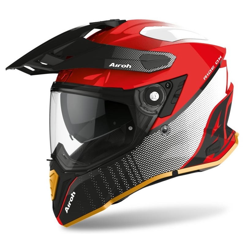 Enduro prilba Airoh Commander Progress SE červeno-čierna