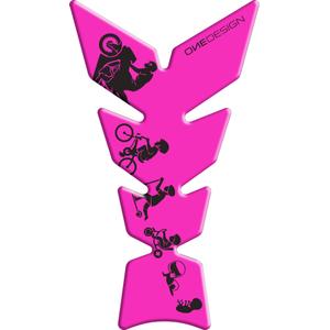 Polep palivovej nádrže Print - Moon fluo ružový