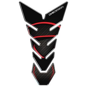 Polep palivovej nádrže Print - Black Edition čierno-červený