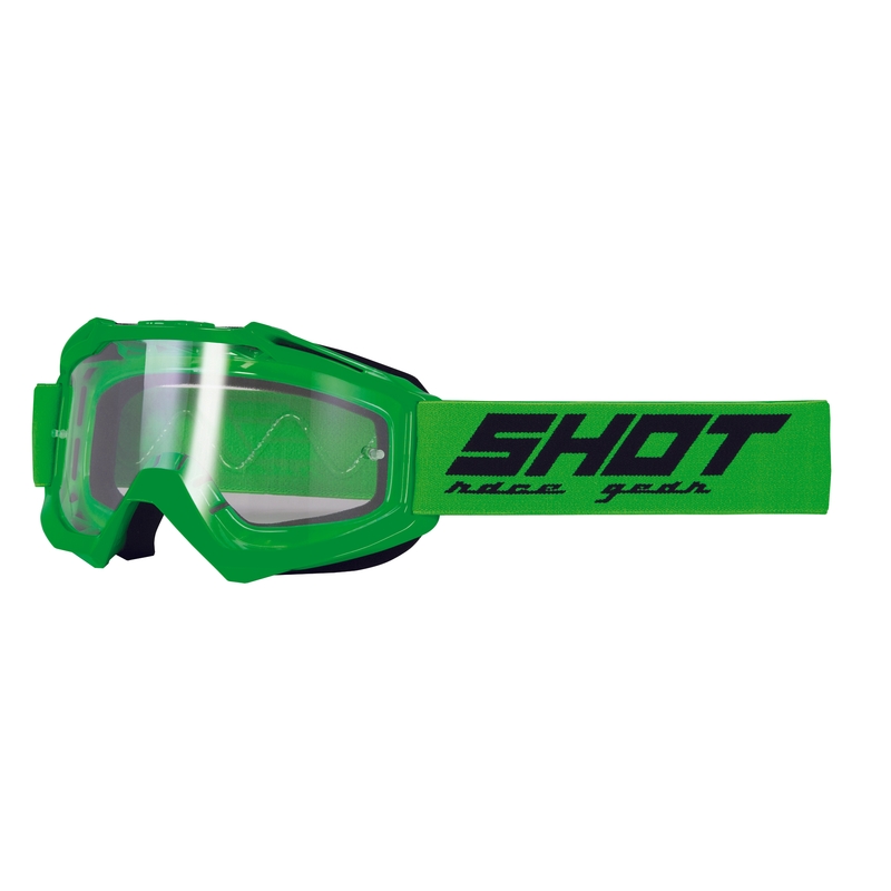 Motokrosové okuliare Shot Assault Solid fluo zelené