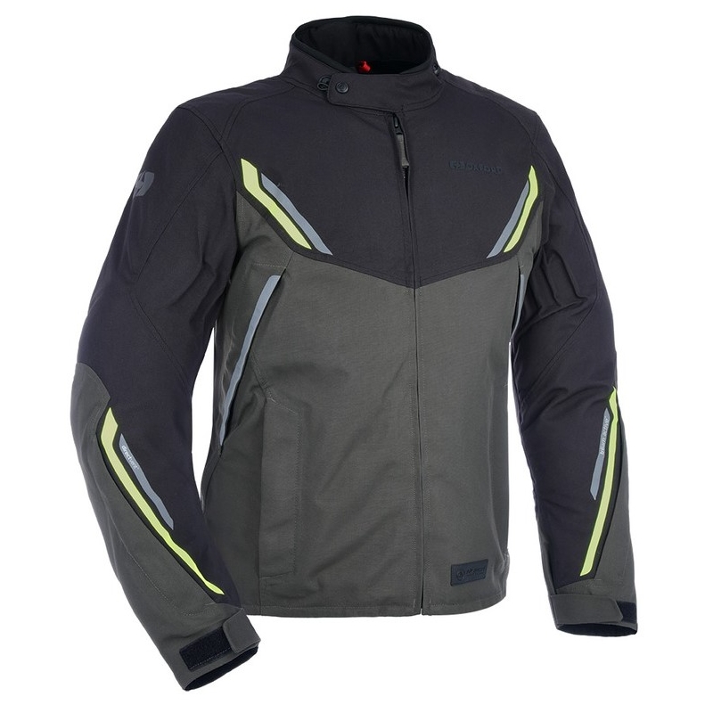 Bunda na motocykel Oxford Advanced Hinterland čierno-šedo-fluo žltá
