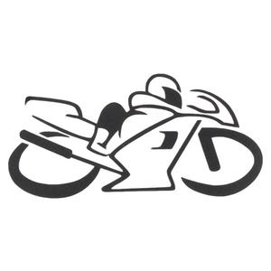 Nálepka silueta Bike čierna