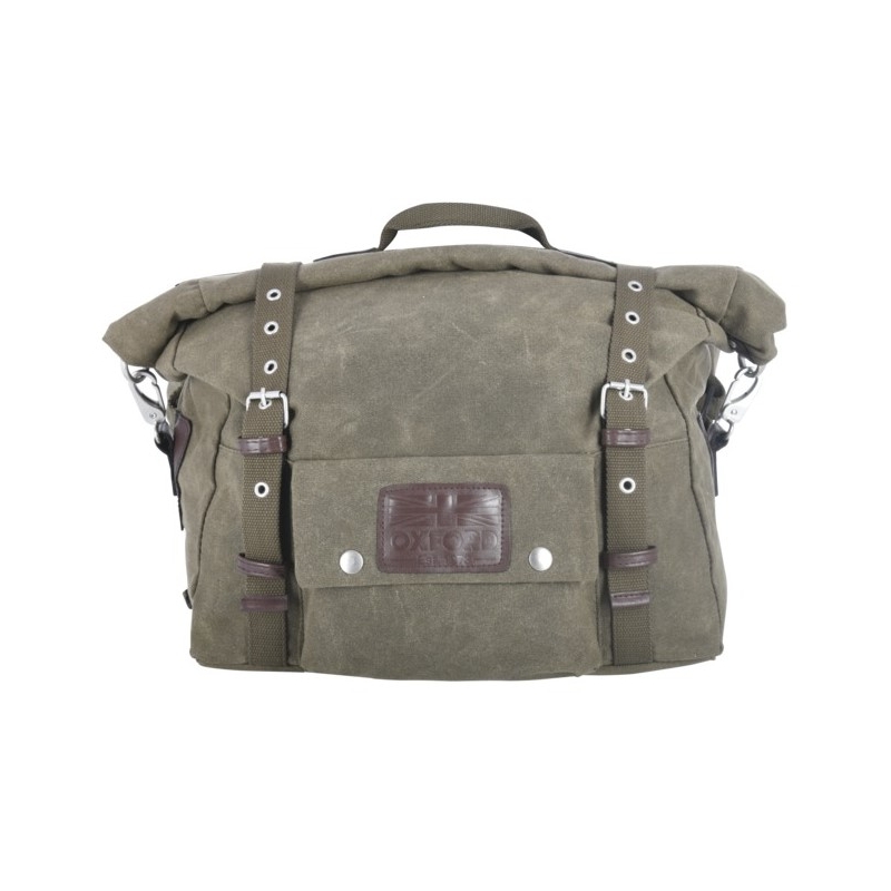 Bočné brašne na motocykel Oxford Heritage khaki zelené 40l