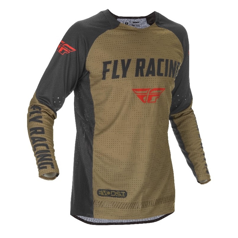 Motokrosový dres FLY Racing Evolution 2021 zeleno-čierno-červený výpredaj
