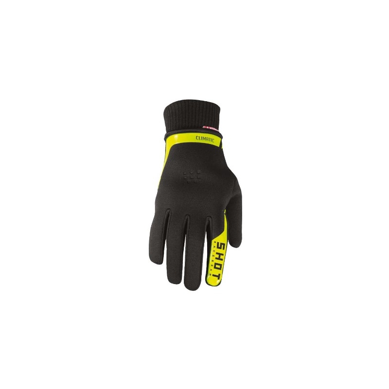 Motocrossové rukavice Shot Climatic 2.0. čierno-fluo žlté výpredaj