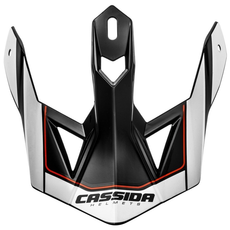 Šilt pre prilbu Cassida Cross Pro II bielo-červeno-čierny