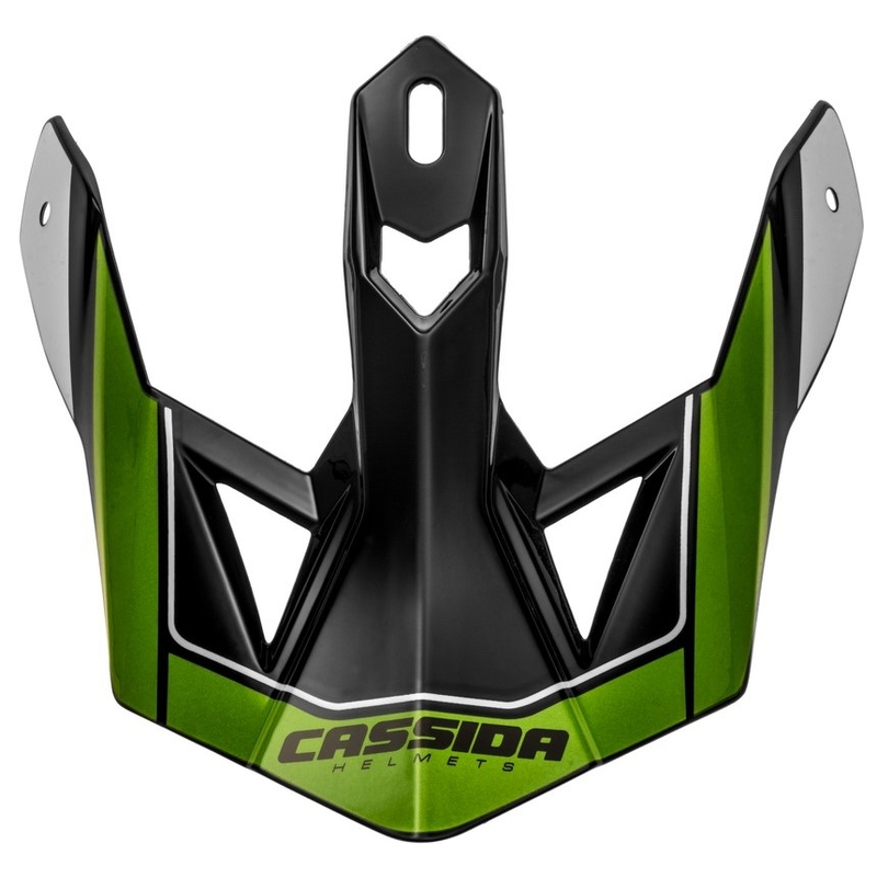 Šilt pre prilbu Cassida Cross Pro II čierno-šedo-bielo-zelený