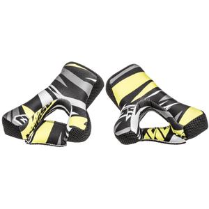 Lícnice interiéru pre prilbu Cassida Cross Pro II fluo žlto-šedo-čierne