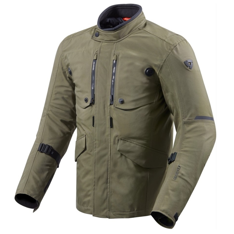 Bunda na motocykel Revit Trench GTX tmavo zelená výpredaj