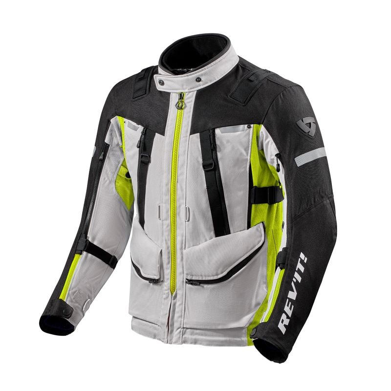 Bunda na motocykel Revit Sand 4 H2O strieborno-fluo žltá výpredaj