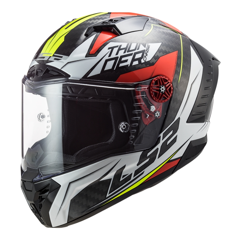 Integrálna prilba na motocykel LS2 FF805 Thunder C Chase čierno-bielo-červená výpredaj
