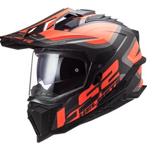 Enduro prilba LS2 MX701 Explorer Alter čierno-oranžovo-sivá