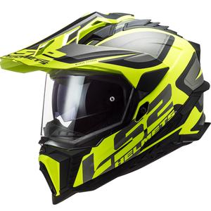 Enduro prilba LS2 MX701 Explorer Alter čierno-sivo-fluo žltá