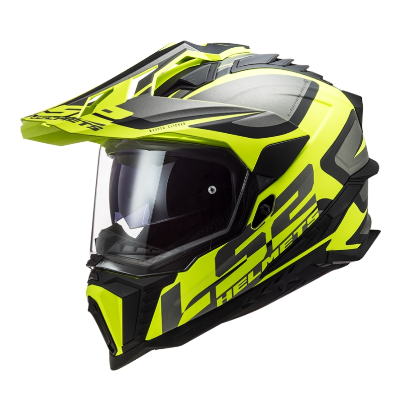 Enduro prilba LS2 MX701 Explorer Alter čierno-sivo-fluo žltá
