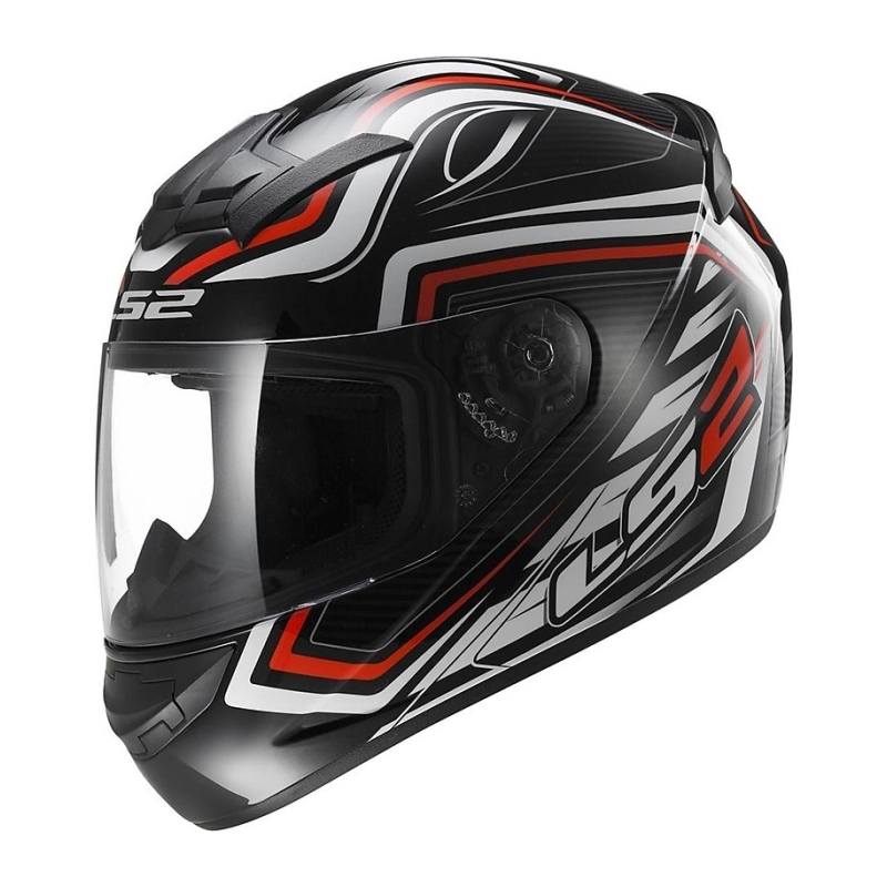 Prilba na motorku LS2 FF352 ROOKIE Ranger čierno-červená