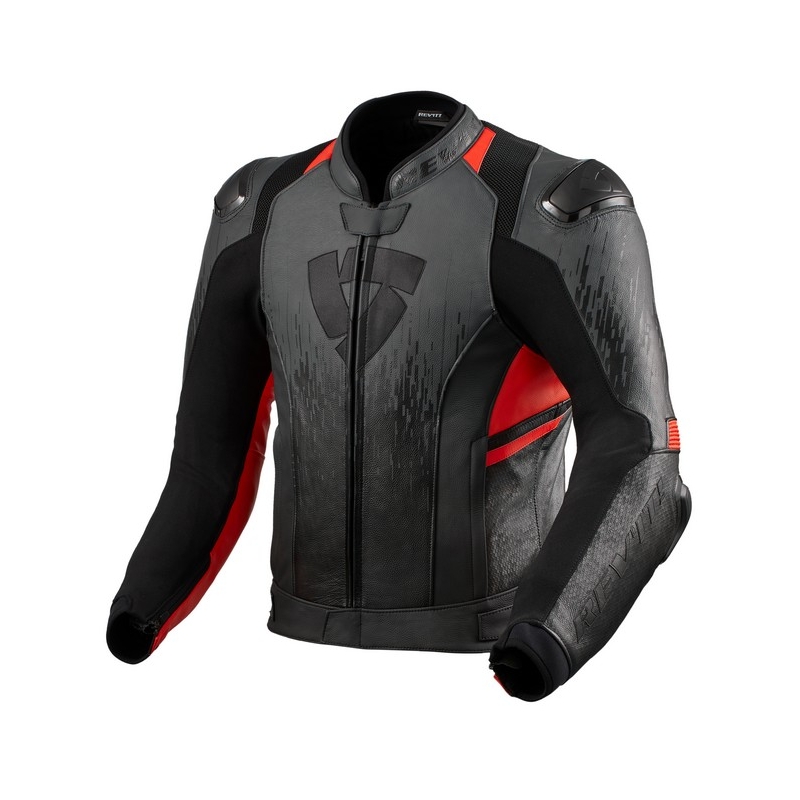 Bunda na motocykel Revit Quantum 2 sivo-fluo červená výpredaj