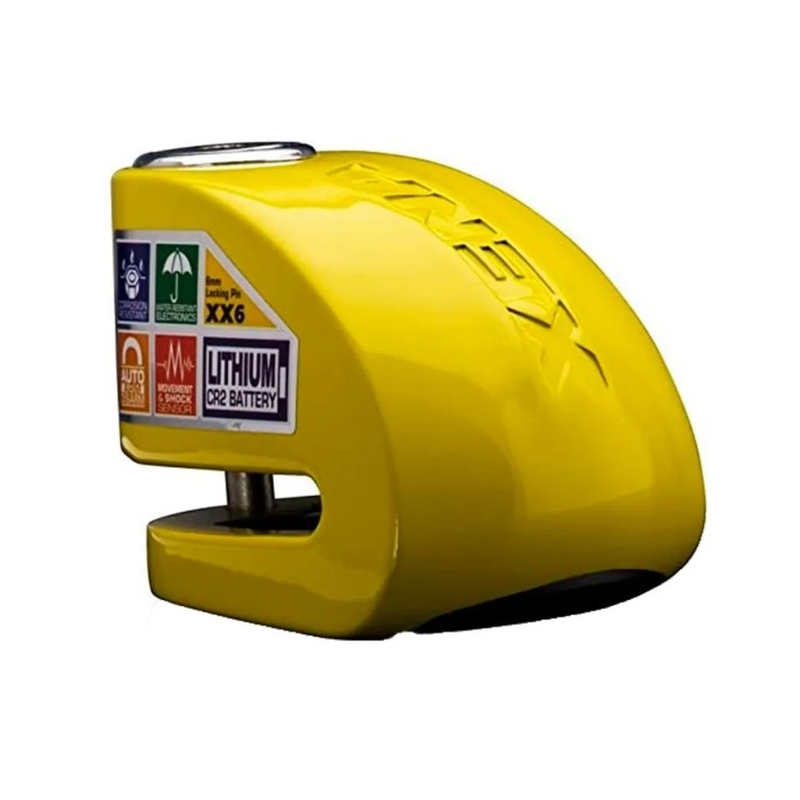 Zámok na kotúčovú brzdu XENA XX6 žltý