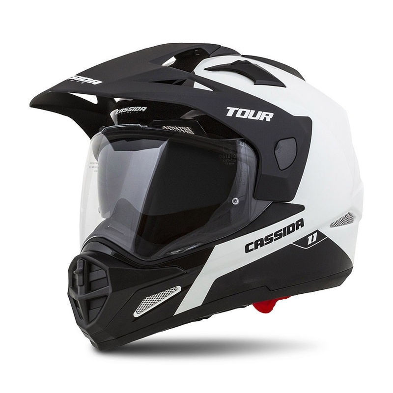 Enduro prilba Cassida Tour 1.1 Dual čierno-biela