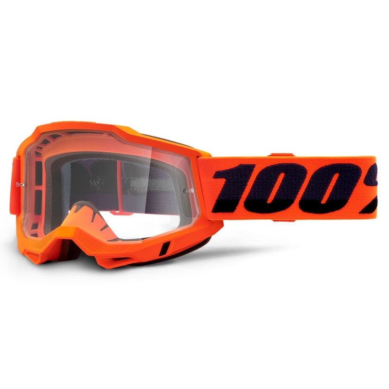 Motokrosové okuliare 100% ACCURI 2 OTG oranžové (čiré plexi) výpredaj