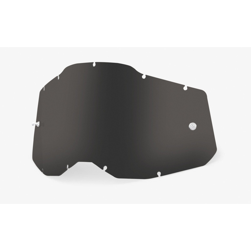 Plexi 100% Racecraft 2/Accuri 2/Strata 2 tmavo dýmové (Anti-fog)