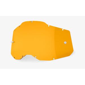 Plexi 100% Racecraft 2/Accuri 2/Strata 2 tmavo žlté (Anti-fog)