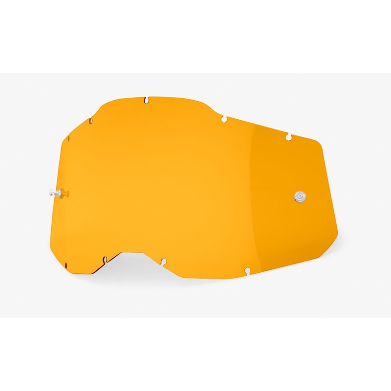 Plexi 100% Racecraft 2/Accuri 2/Strata 2 tmavo žlté (Anti-fog)