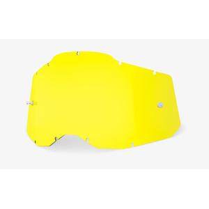 Plexi 100% Racecraft 2/Accuri 2/Strata 2 žlté (Anti-fog)
