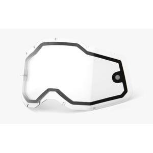Plexi 100% Racecraft 2/Accuri 2/Strata 2 dvojité číre (Anti-fog)