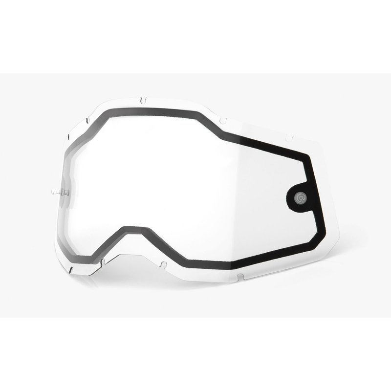 Plexi 100% Racecraft 2/Accuri 2/Strata 2 dvojité číre (Anti-fog)