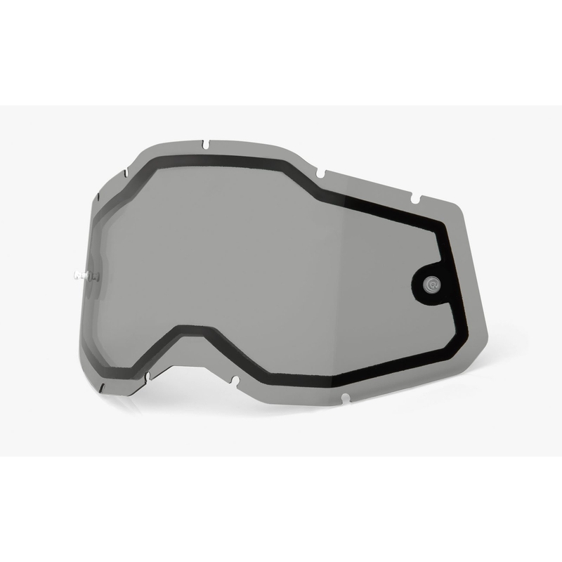 Plexi 100% Racecraft 2/Accuri 2/Strata 2 dvojité dýmové (Anti-fog)