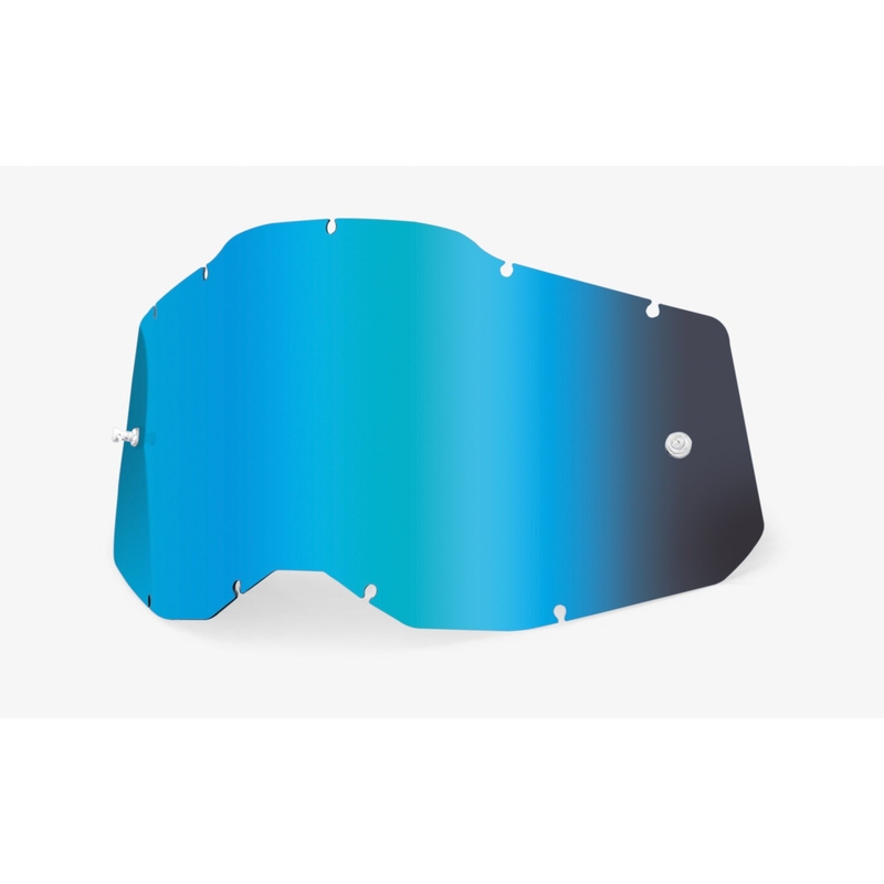 Detské plexi 100% Accura 2 / Strata 2 modré zrkadlové (Anti-fog)