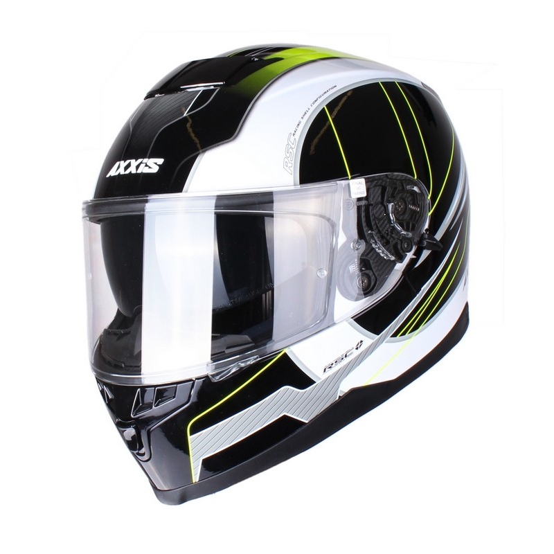 Moto prilba Axxis Debut čierno-fluo žltá