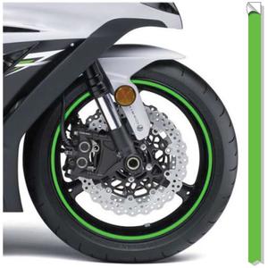 Reflexná páska na ráfky Print fluo zelená