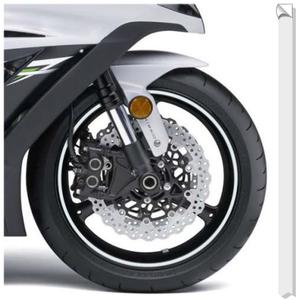 Reflexná páska na ráfky Print biela