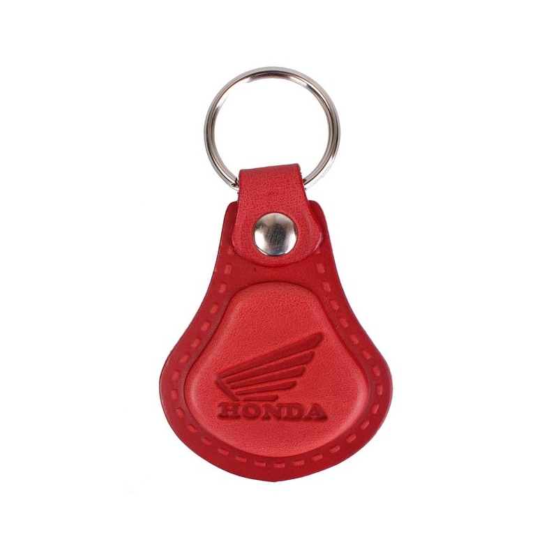 Kožený prívesok na kľúče Honda červený