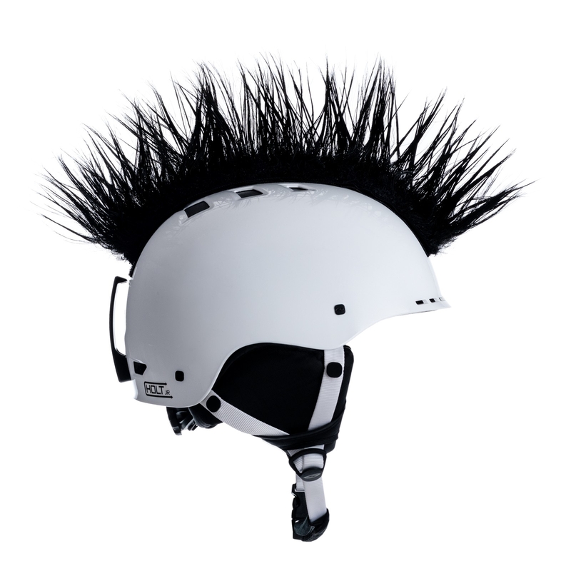 Číro na prilbu Wiggystyle Mohawk čierne