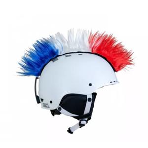 Číro na prilbu Mohawk modro-bielo-červené