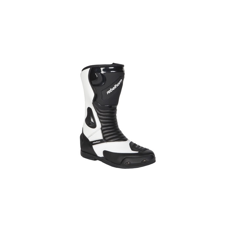 Topánky na moto Rebelhorn Trip bielo-čierne výpredaj