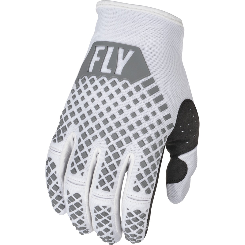 Motokrosové rukavice FLY Racing Kinetic 2022 šedo-biele