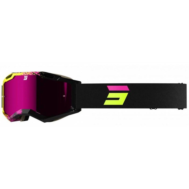 Motokrosové brýle Shot Iris 2.0 Fusion černo-růžovo-fluo žluté výpredaj