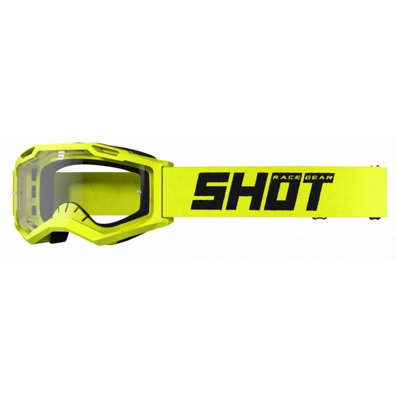 Motokrosové okuliare Shot Assault 2.0 Solid fluo-žlté