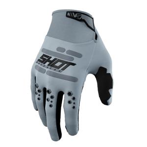 Motokrosové rukavice Shot Vision sivé